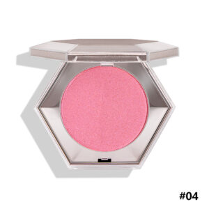 Halal & Vegan Hexagonal Highlighter Powder OEM ODM | Private Label Fine Shimmer Pearl Natural Brightening Single Color Highlight Compact