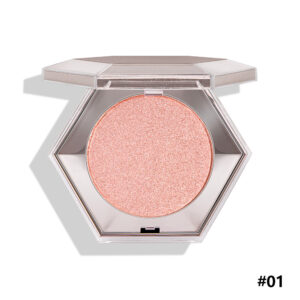 Halal & Vegan Hexagonal Highlighter Powder OEM ODM | Private Label Fine Shimmer Pearl Natural Brightening Single Color Highlight Compact