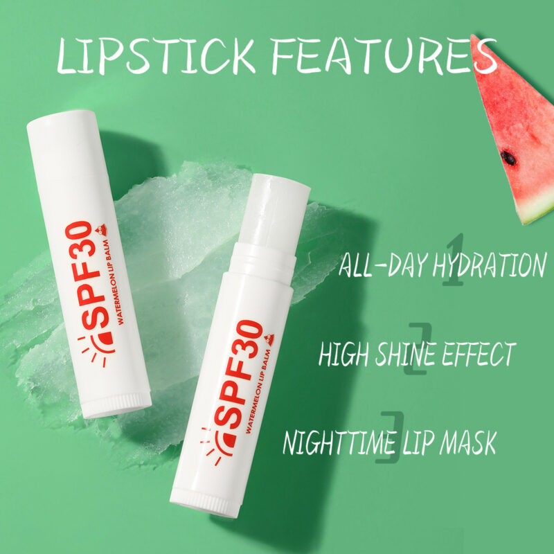 Halal & Vegan Lip Balm OEM ODM | Private Label Watermelon Moisturizing Lip Balm Anti-Dry Crack Lip Care