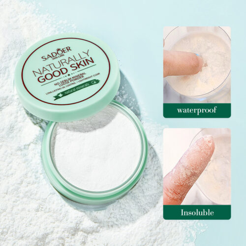 Halal & Vegan Mineral Mint Loose Setting Powder OEM ODM | Custom Ultra Light Oil Absorbing Finishing Powder For Tropical Skin